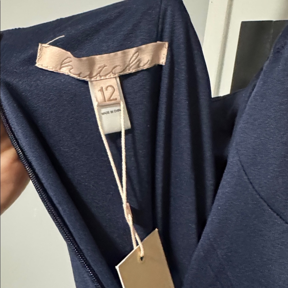 Anthropologie Hutch Ruby Sleeveless Bustier Belted Drop-Waist Maxi Dress size 12 - Picture 6 of 6
